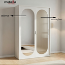 Lemari Pakaian Besi Sliding 2 Pintu Minimalis - FMGSO3