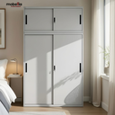 Lemari Pakaian Besi 2 Pintu Sliding Jumbo - OSWS AB ALBA